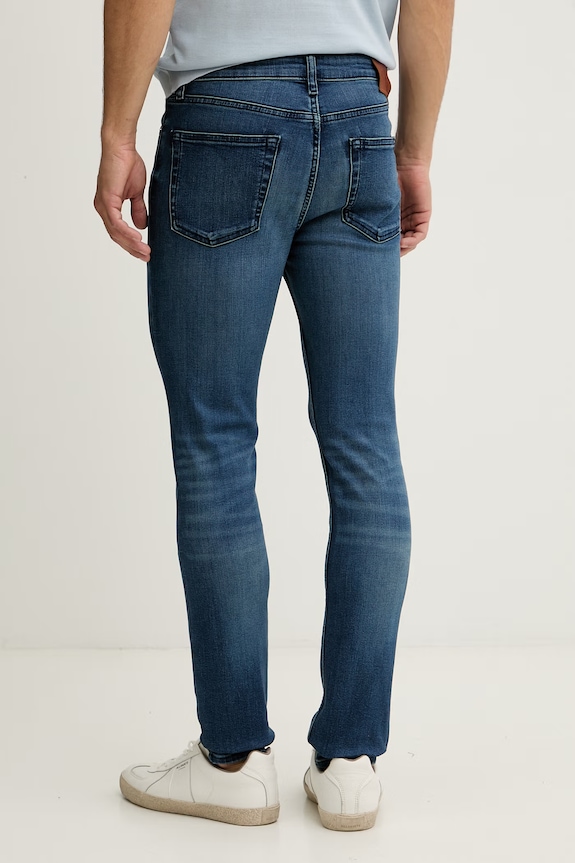 Oblečenie Calvin Klein Jeans rifle skinny pánske LV04RG794G tmavomodrá