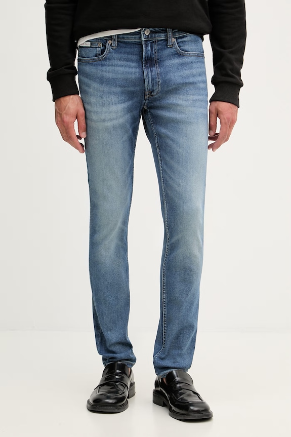 Calvin Klein Jeans rifle skinny pánske modrá LV04RG793G