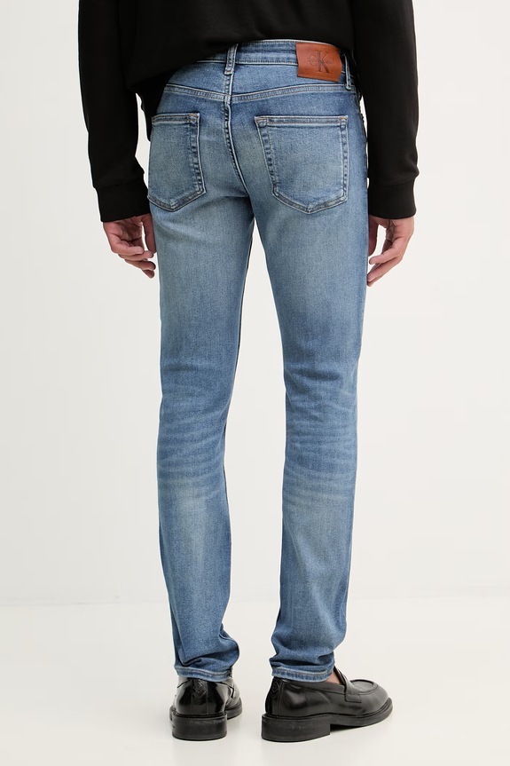 Oblečenie Calvin Klein Jeans rifle skinny pánske LV04RG793G modrá
