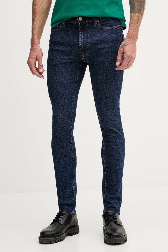 Calvin Klein Jeans дънки skinny мъжки тъмносин LV04RG792G