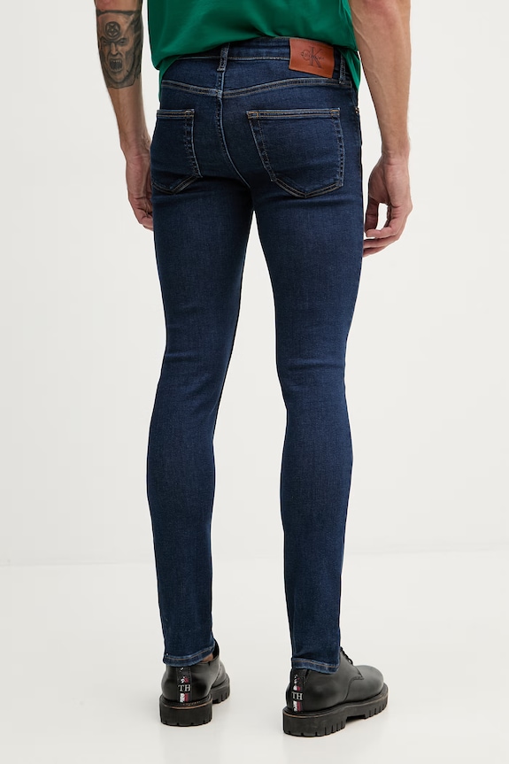 Дрехи Calvin Klein Jeans дънки skinny мъжки LV04RG792G тъмносин