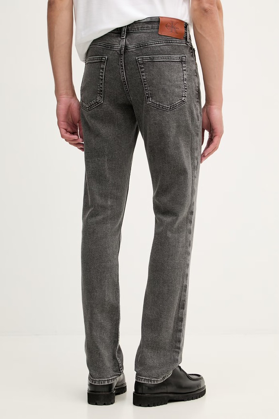 Oblečenie Calvin Klein Jeans rifle slim fit pánske LV04RG709G sivá