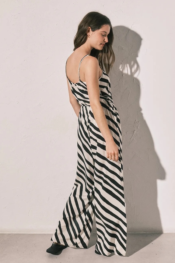 women'secret palazzo kombinezon ženski viskozen 5543713 črna AW26