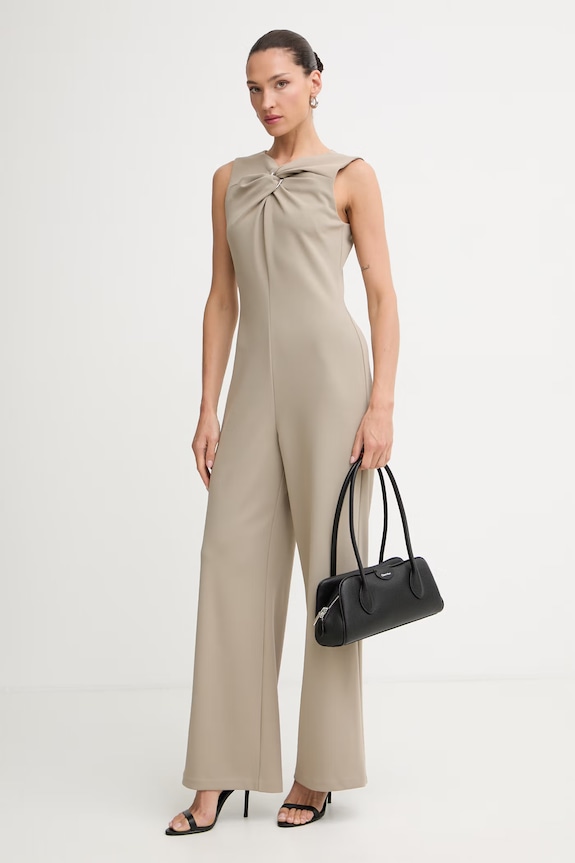 Calvin Klein kombinezon damski LV044G031G beżowy AW26