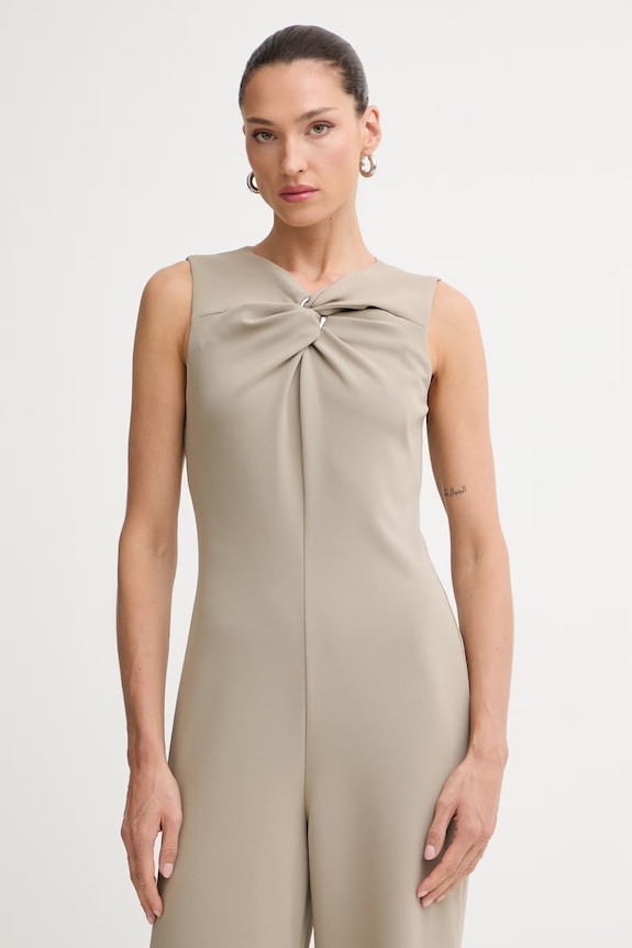 Calvin Klein kombinezon damski beżowy LV044G031G