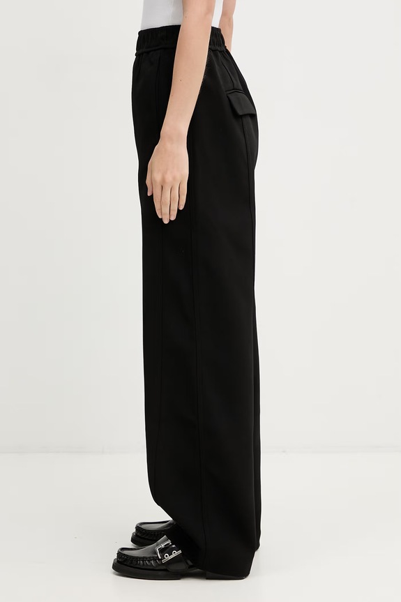 GANNI spodnie damskie A1080054 czarny AW26