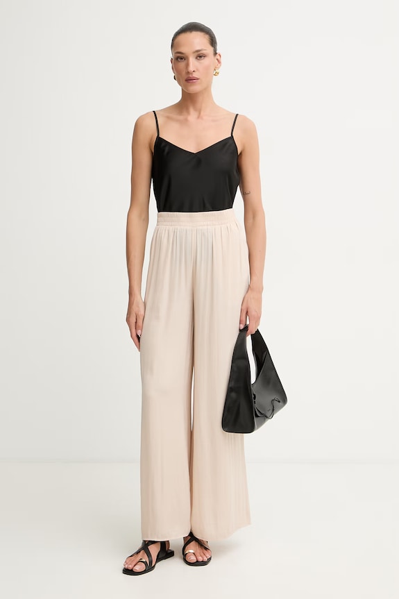 Morgan παντελόνι wide leg γυναικείο PWENDA 261.PWENDA μπεζ AW26