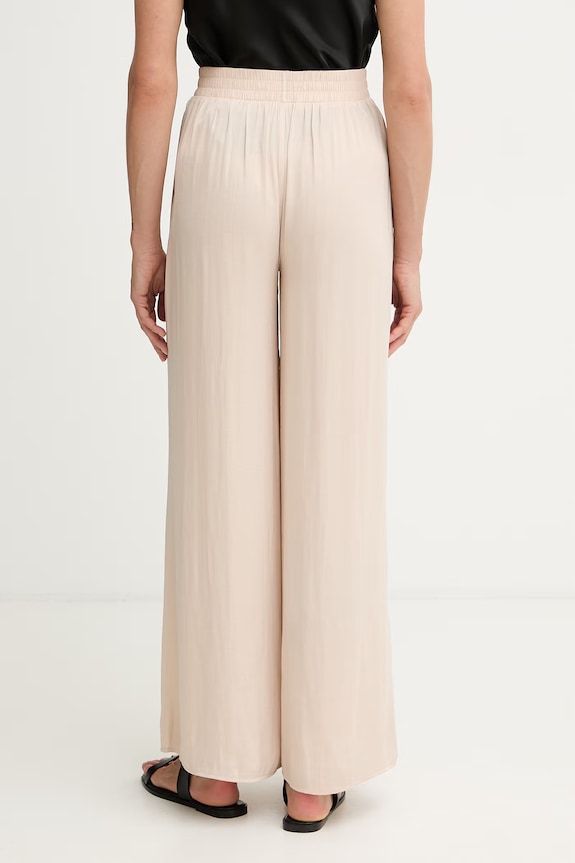 Ρούχα Morgan παντελόνι wide leg γυναικείο PWENDA 261.PWENDA μπεζ
