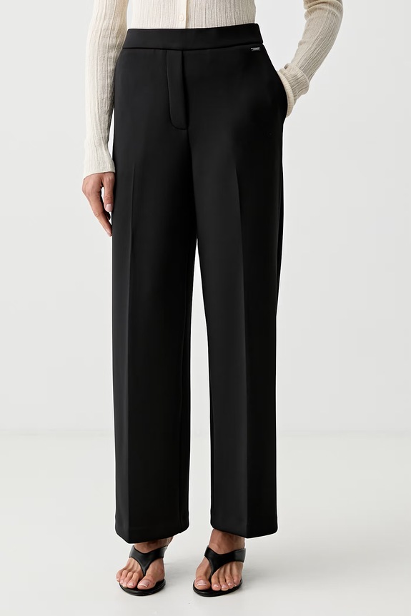 Calvin Klein nohavice dámske čierna LV044G640G
