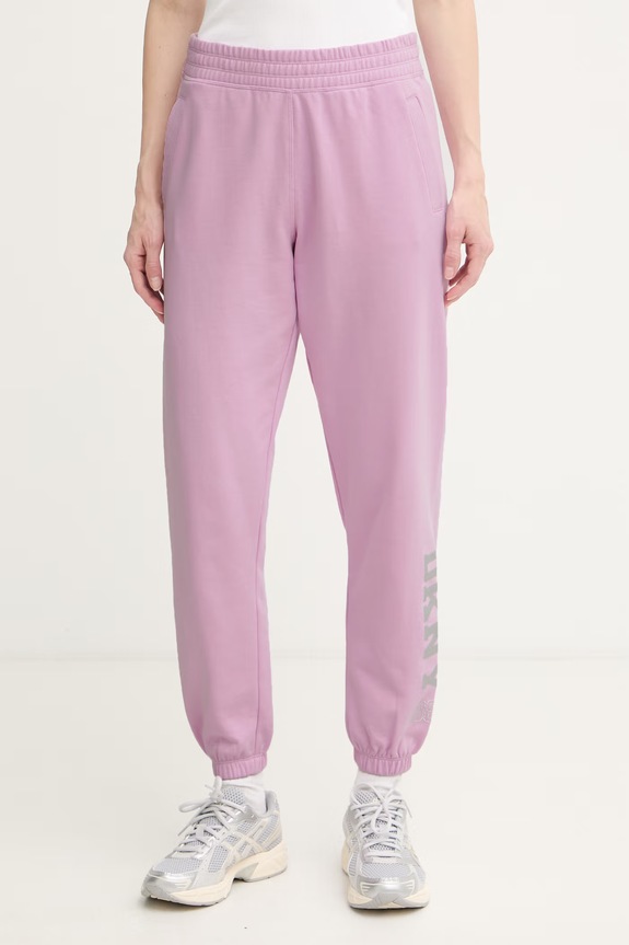 DKNY spodnie dresowe damskie fioletowy DP6P3863