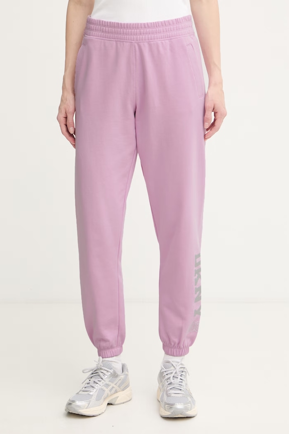 DKNY spodnie dresowe damskie fioletowy DP6P3863