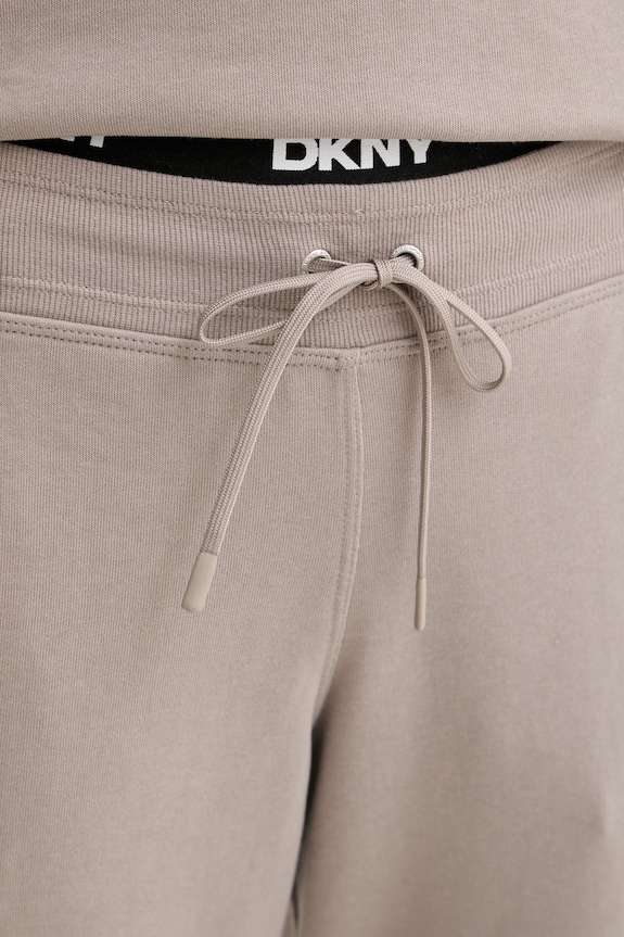 Odzież DKNY spodnie dresowe damskie z bawełną DP6P3857 beżowy