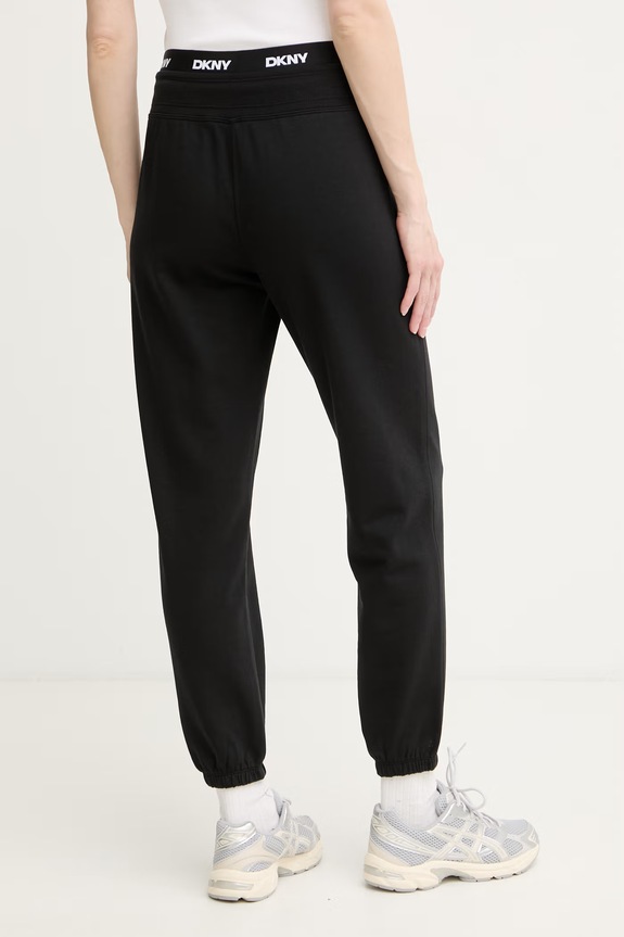 Odzież DKNY spodnie dresowe damskie z bawełną DP6P3857 czarny