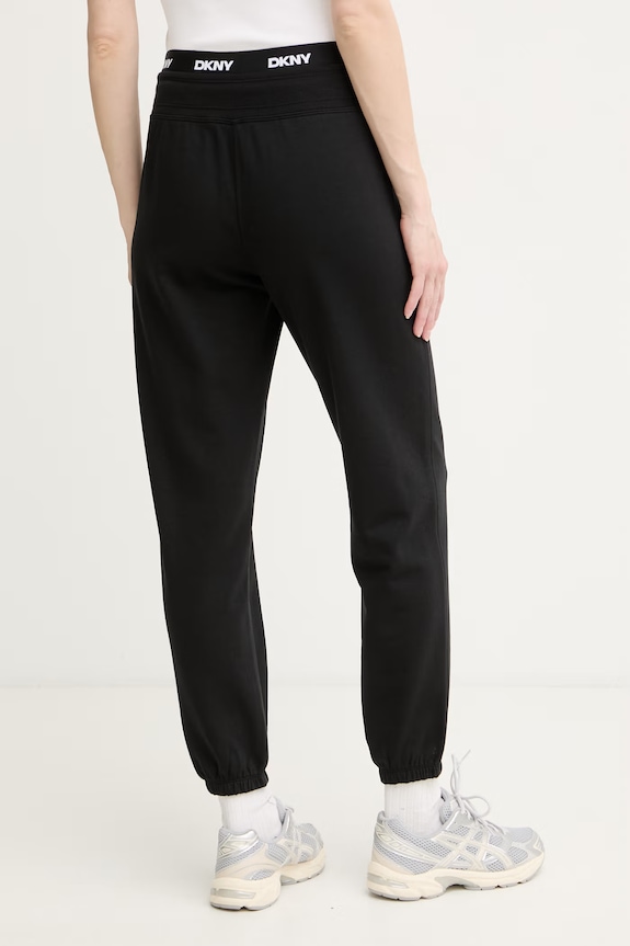 Odzież DKNY spodnie dresowe damskie z bawełną DP6P3857 czarny