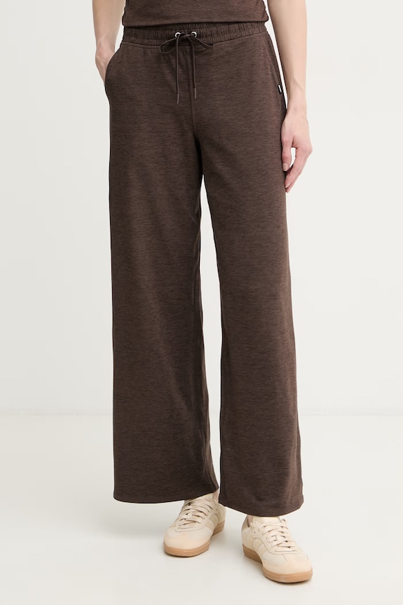 DKNY spodnie dresowe damskie brązowy DP6P3692