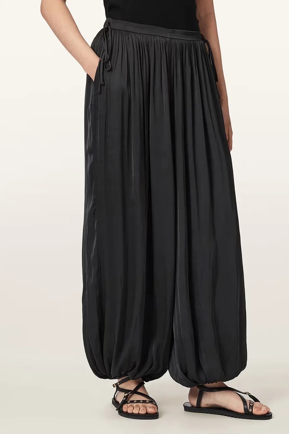 AllSaints spodnie baggy damskie ESHE czarny W063TE