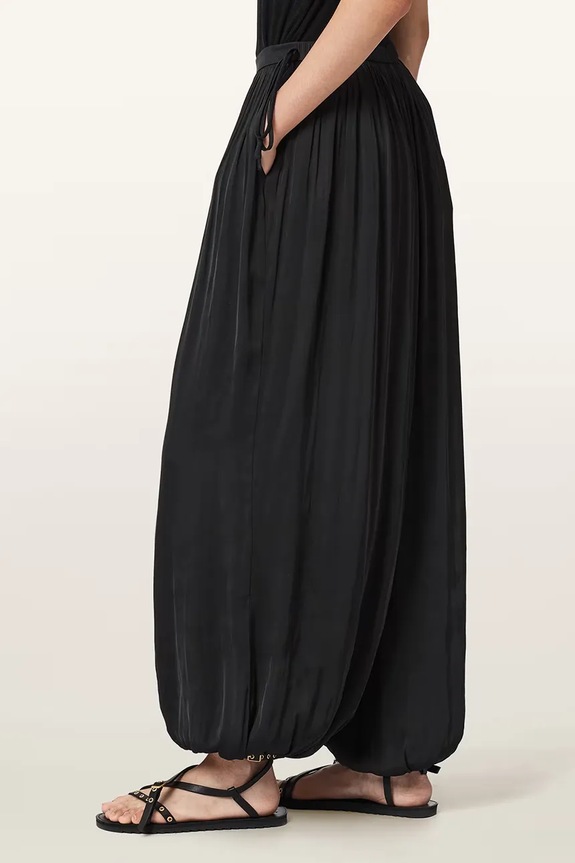 AllSaints spodnie baggy damskie ESHE czarny W063TE