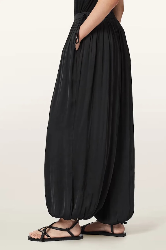 AllSaints spodnie baggy damskie ESHE czarny W063TE