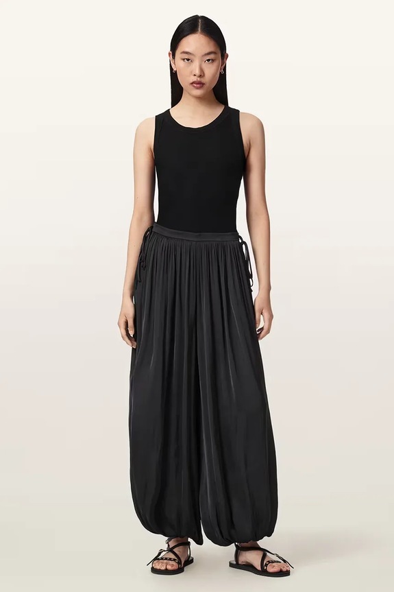 AllSaints spodnie baggy damskie ESHE W063TE