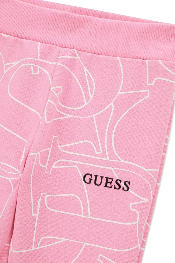 DÍVKA Guess tepláky dětské bavlněné K6YB05.K3840.9BY2 růžová