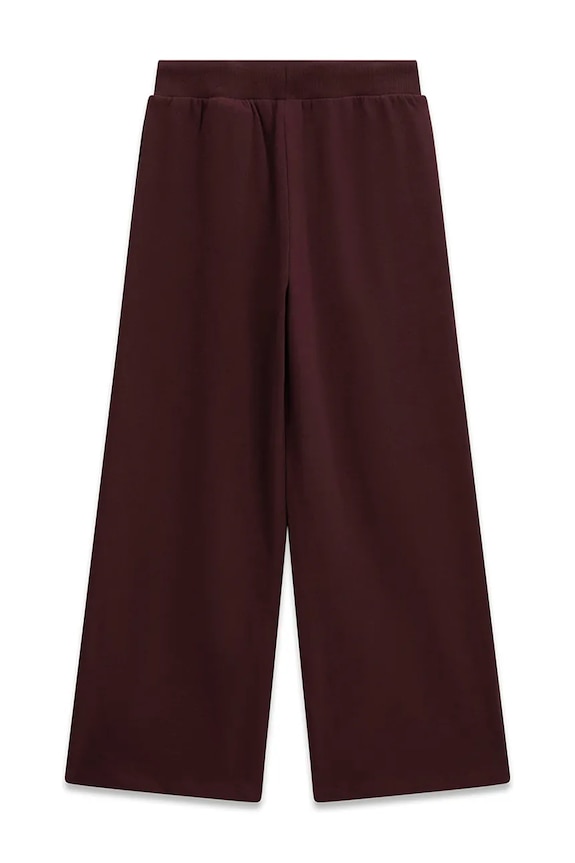Guess pantaloni wide leg pentru copii, din bumbac J6YB15.K3935.9BY2 burgundia AW26