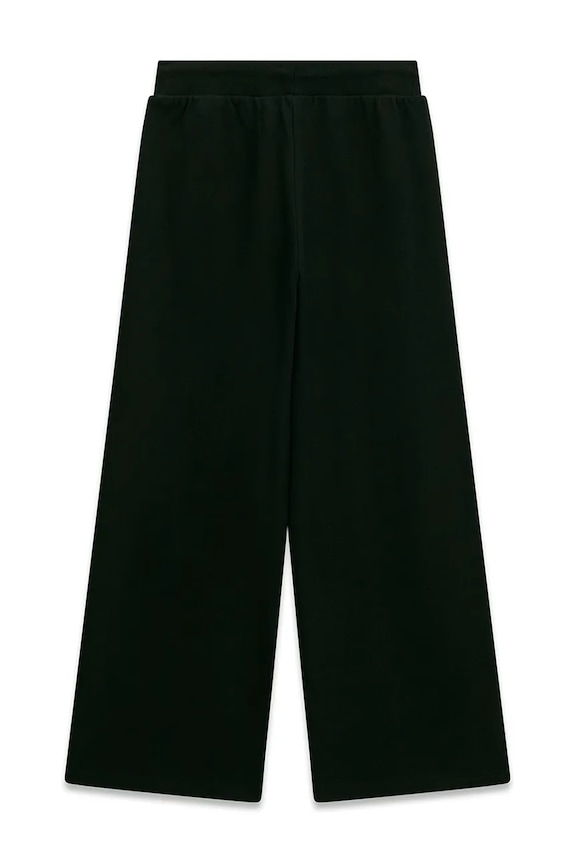 Guess παντελόνι wide leg παιδικό βαμβακερό J6YB15.K3935.9BY2 μαύρο AW26