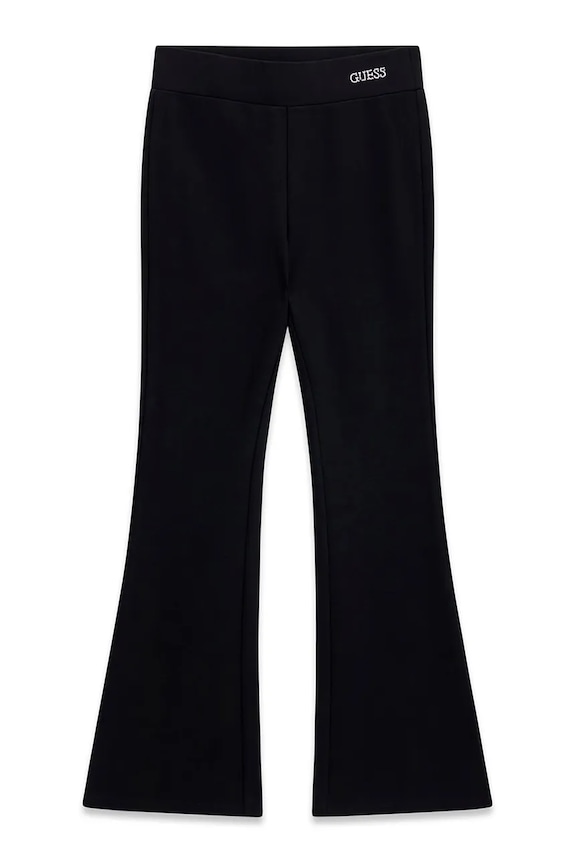 Guess nohavice flare detské s viskózou čierna J6YB09.K3929.9BY2