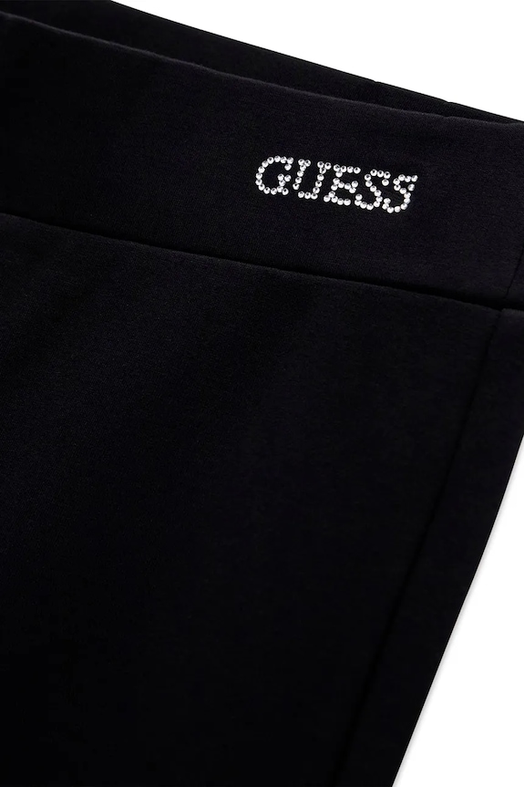 Dievča Guess nohavice flare detské s viskózou J6YB09.K3929.9BY2 čierna