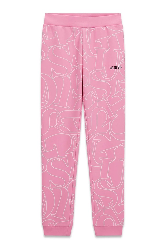 Guess teplákové nohavice detské bavlnené ružová J6YB03.K3924.9BY2