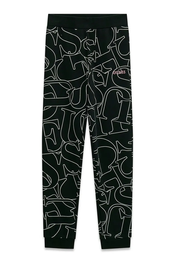Guess tepláky dětské bavlněné černá J6YB03.K3924.9BY2
