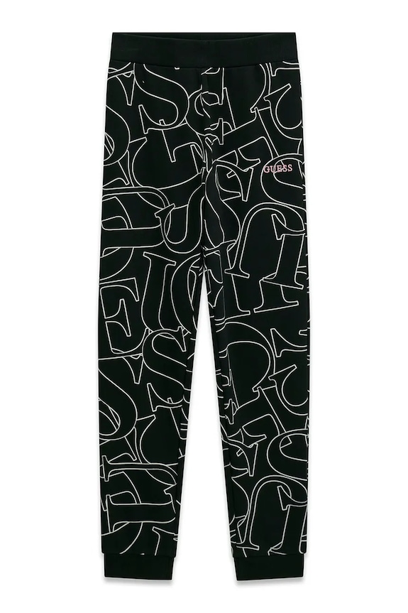 Guess tepláky dětské bavlněné černá J6YB03.K3924.9BY2