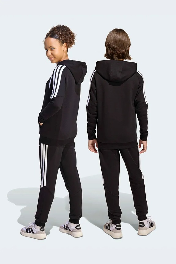 Chlapec adidas Performance teplákové nohavice detské s bavlnou JY9674 čierna