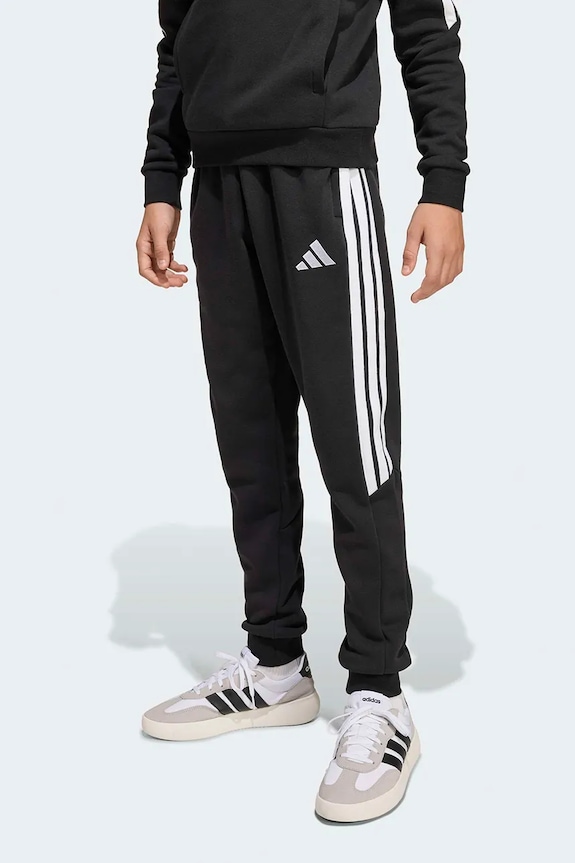 adidas Performance teplákové nohavice detské s bavlnou čierna JY9674