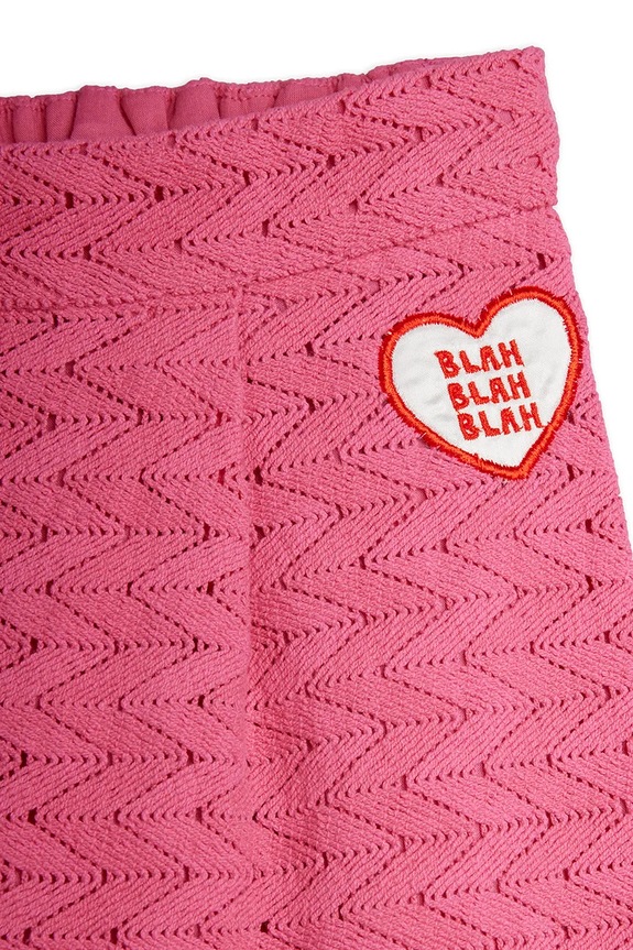 Mini Rodini teplákové nohavice detské bavlnené Lace ružová 26630105