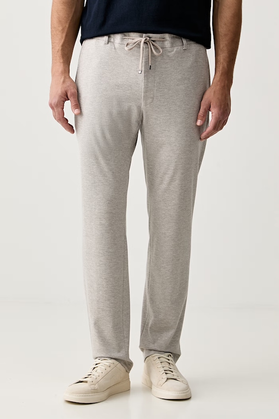 Joop! spodnie chinos męskie z wiskozą beżowy 30104439