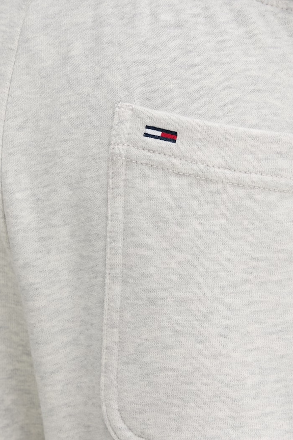 Tommy Jeans παντελόνι επίσημο ανδρικό βαμβακερό γκρί DM0DM23903