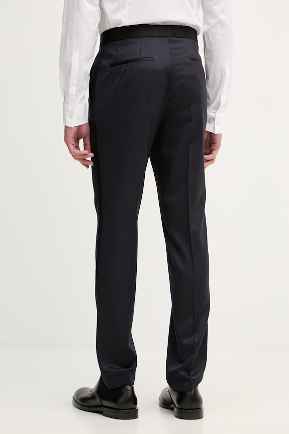 Одежда BOSS брюки для мужчин из шерсти H-Genius-Tux-B1 50469186 тёмно-синий