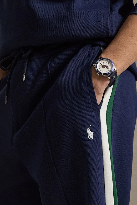 Polo Ralph Lauren pantaloni de trening pentru bărbați, cu bumbac bleumarin 710B20428