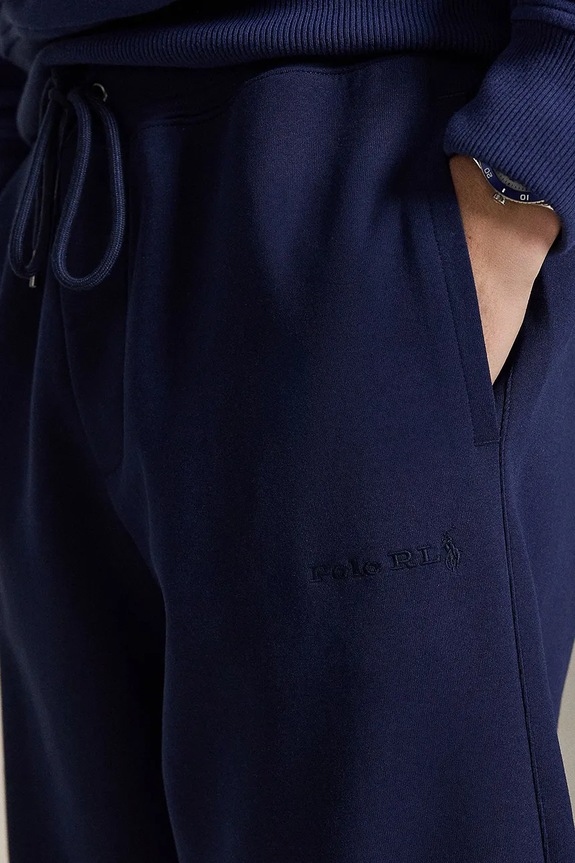 Polo Ralph Lauren pantaloni de trening pentru bărbați, cu bumbac bleumarin 710B19069