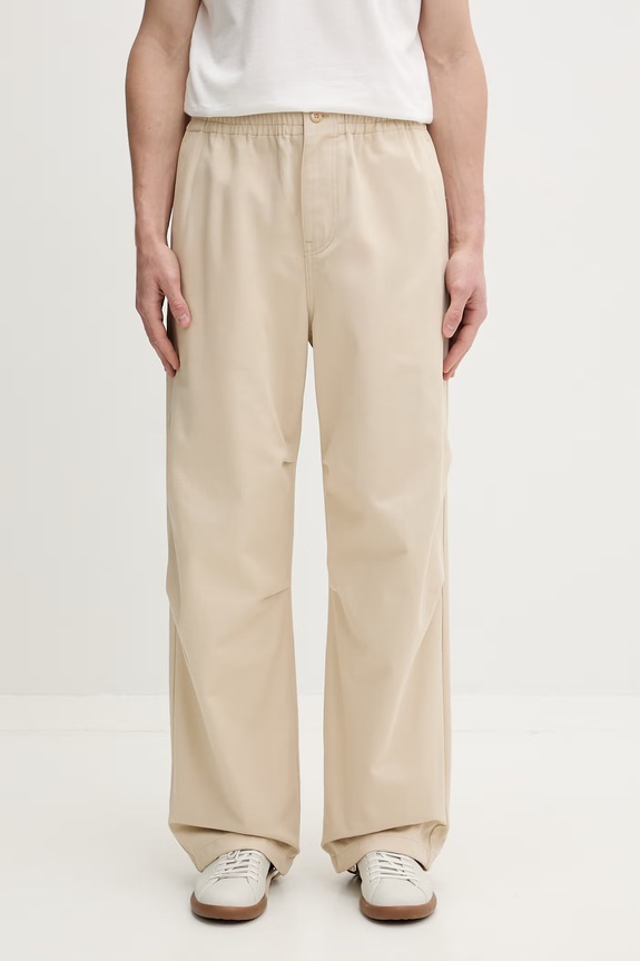 Kenzo kalhoty pánské bavlněné béžová FG65PA5089OD