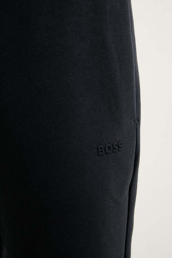 BOSS Green παντελόνι επίσημο ανδρικό βαμβακερό με ελαστάν Hadiko σκούρο μπλε 50565748