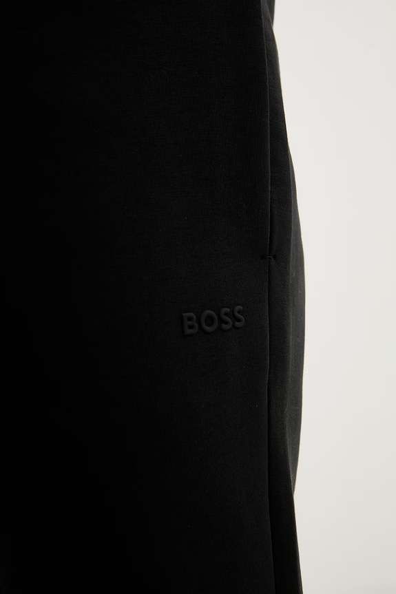 BOSS Green παντελόνι επίσημο ανδρικό βαμβάκι με ελαστάν Hadiko μαύρο 50565748