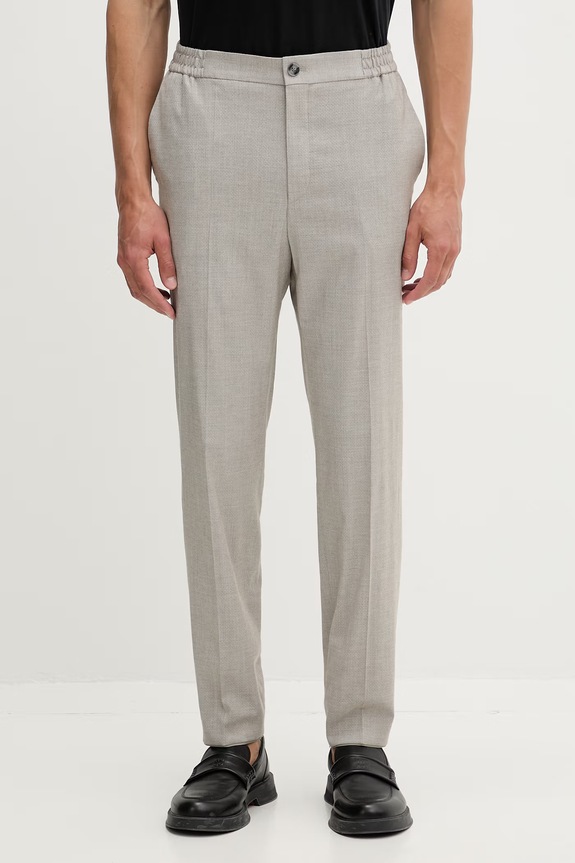 HUGO Брюки slim fit для мужчин с добавлением шерсти Gos233F1X бежевый 50565806