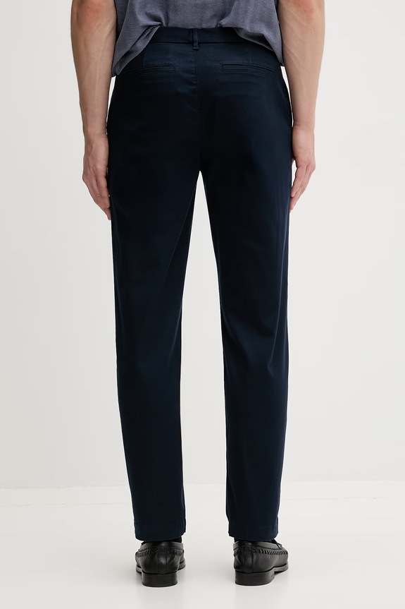 Odjeća Calvin Klein hlače za muškarce od pamuka s elastanom LV04LG600G mornarsko plava
