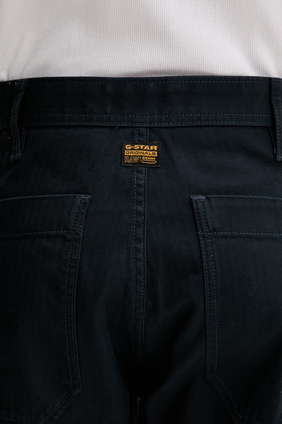 G-Star παντελόνι κανονικό ανδρικό βαμβακερό 5pkt Relaxed Straight σκούρο μπλε D28934.E514
