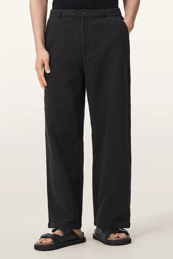 AllSaints pantaloni pentru bărbați, din bumbac TAIKO negru M035TE