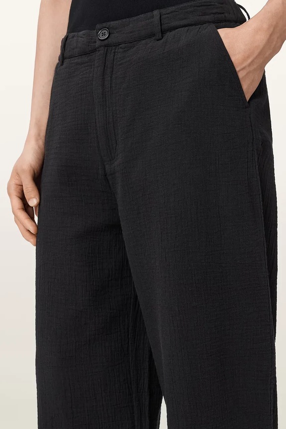 AllSaints pantaloni pentru bărbați, din bumbac TAIKO negru M035TE