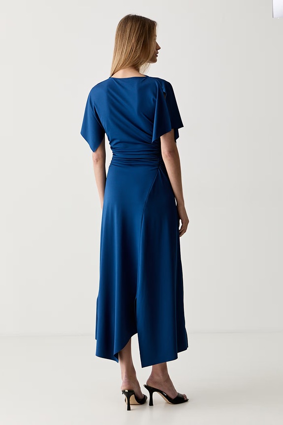 Odzież Victoria Beckham sukienka rozkloszowana 1326JDR007350A granatowy