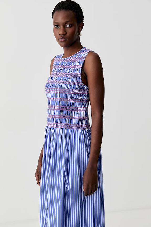 Tommy Hilfiger šaty s rozšíreným strihom bavlnené modrá WW0WW49883