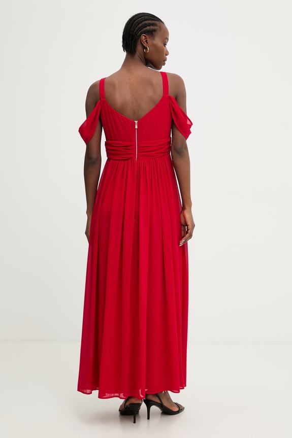 Oblečení Morgan rozšířené šaty RVENICE 261.RVENICE červená
